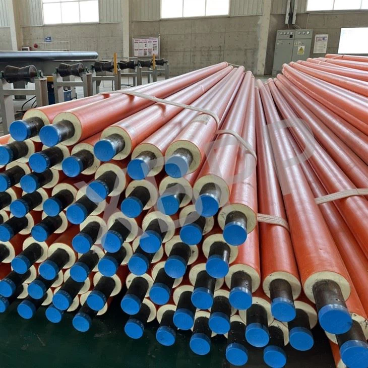 Yellow HDPE Jacket Insulated Pipe